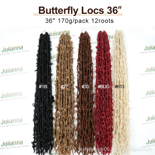 Synthetic Distressed locs 14"  braiding hair distressed water wave faux loc crochet wavy dread Distressed locs